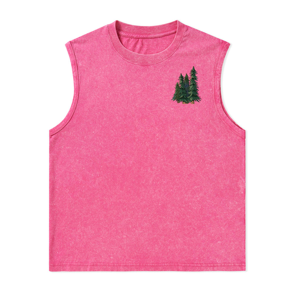 Freeleaf Adventure Awaits Unisex Washed Tank Tops