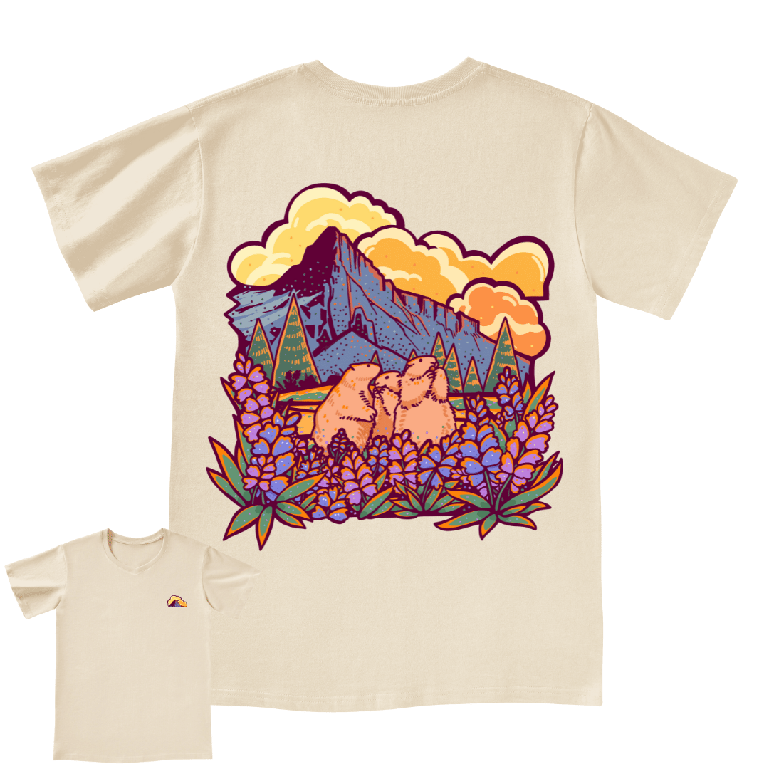 Mountain Mole V-neck Tee