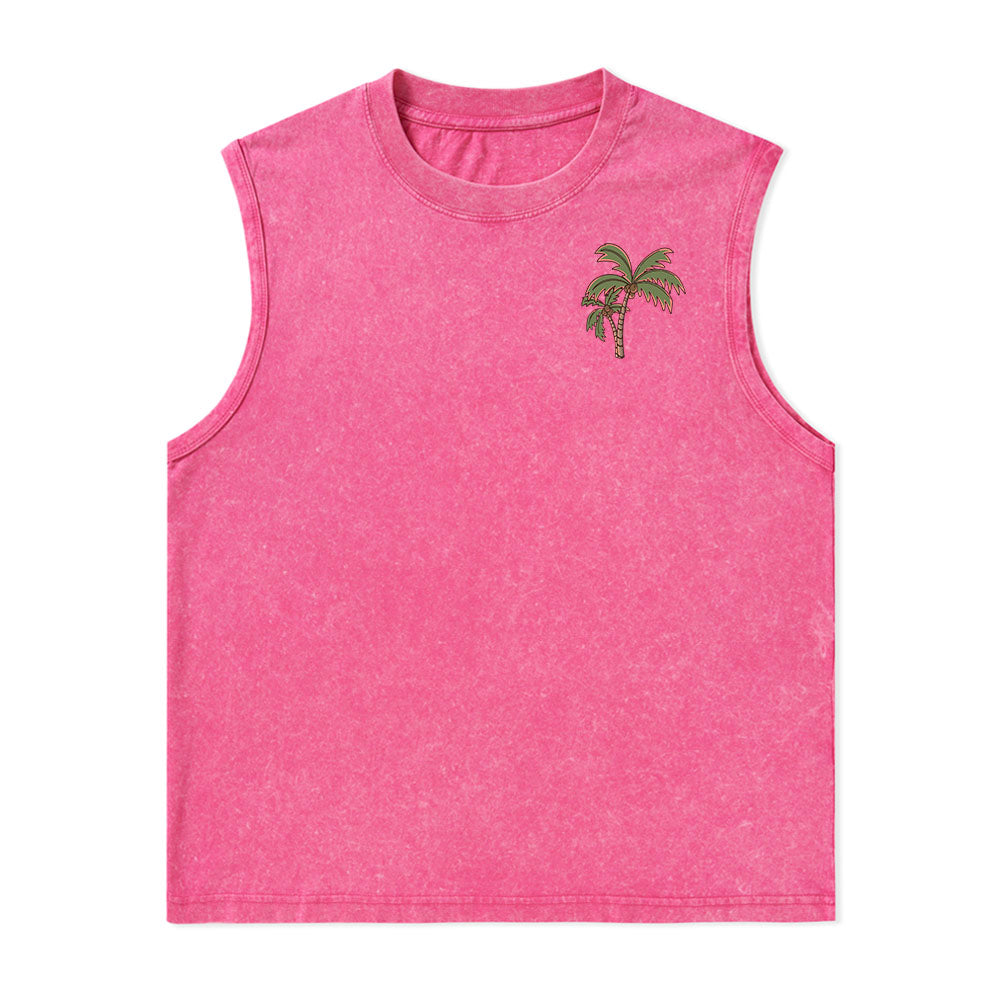 Freeleaf Vacation Unisex Washed Tank Tops