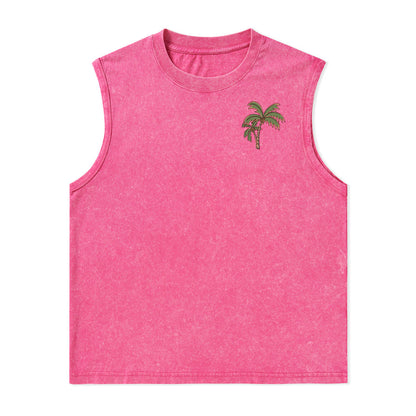 Freeleaf Vacation Unisex Washed Tank Tops