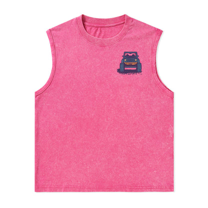 Freeleaf Go Hiking With Music Nature Inspired Unisex Washed Tank Tops