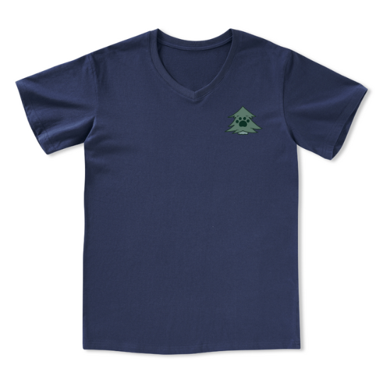 Hiking & Dogs Adventure V-neck Tee