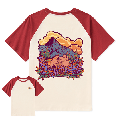 Mount Rainier National Park Raglan Short Sleeve Top