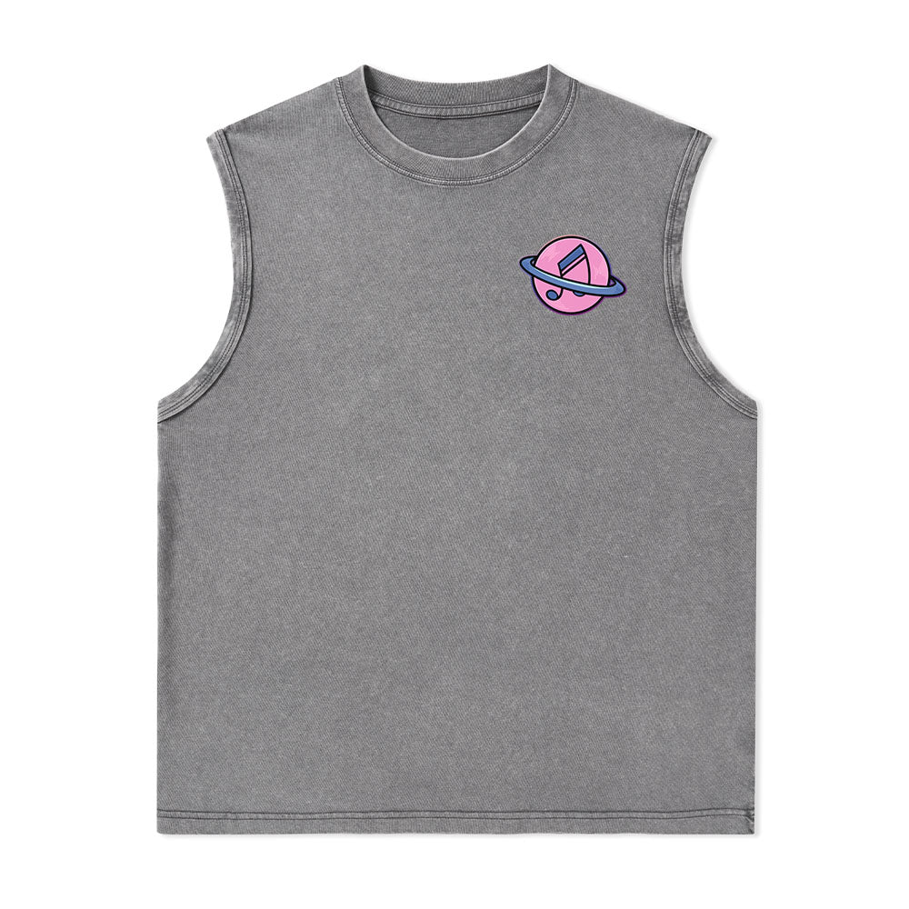 Freeleaf On A Dark Desert Highway Unisex Washed Tank Tops