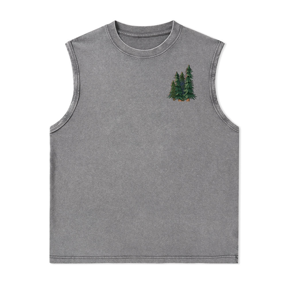 Freeleaf Adventure Awaits Unisex Washed Tank Tops