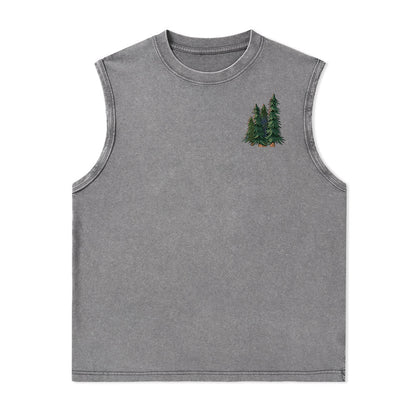 Freeleaf Adventure Awaits Unisex Washed Tank Tops
