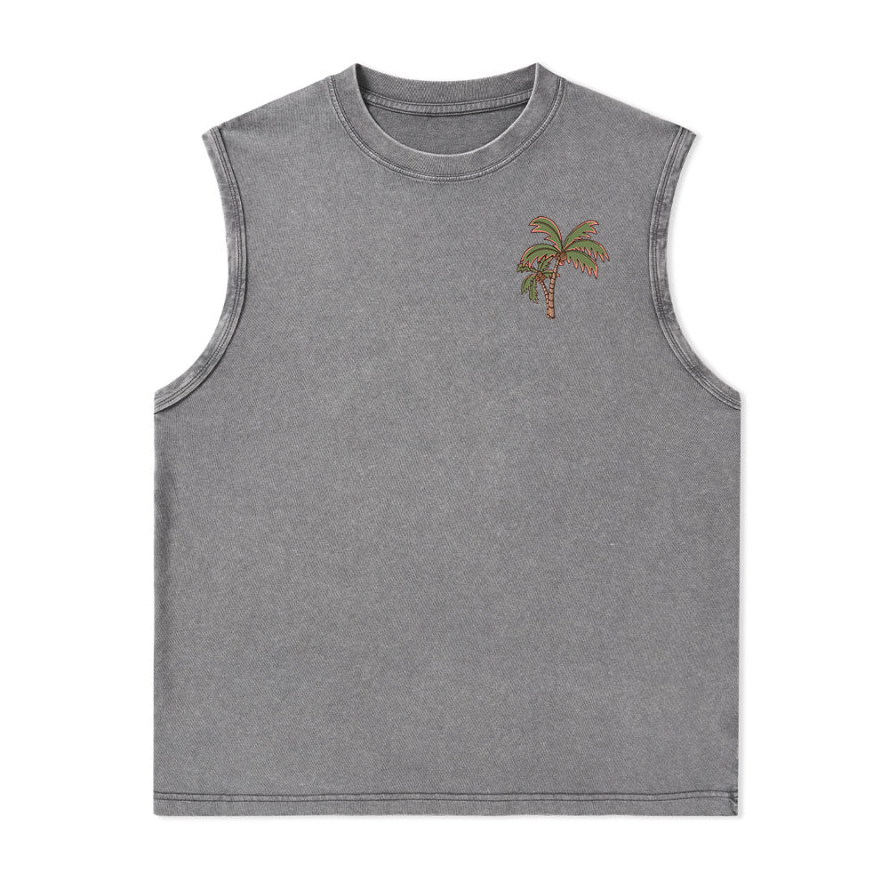 Freeleaf Vacation Unisex Washed Tank Tops