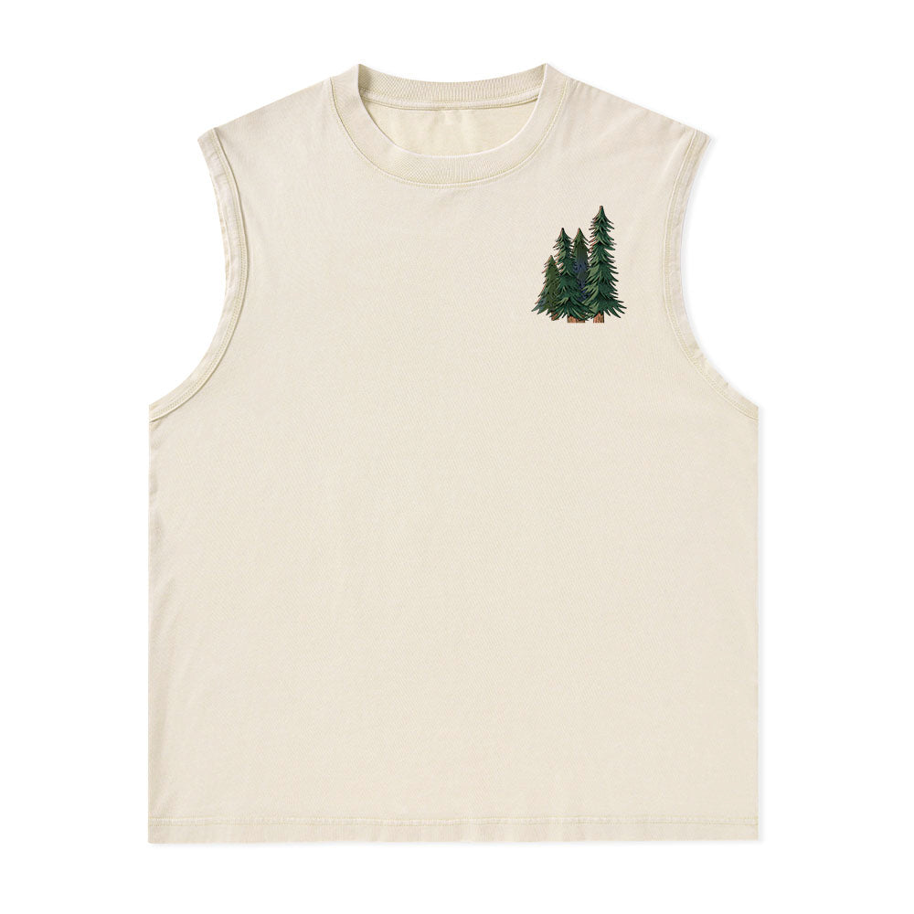 Freeleaf Adventure Awaits Unisex Washed Tank Tops