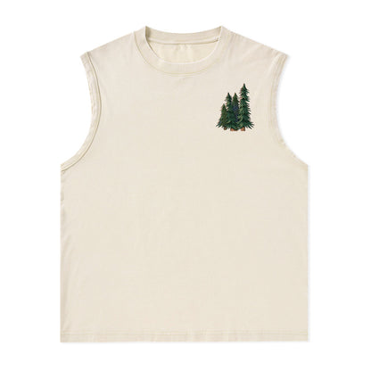 Freeleaf Adventure Awaits Unisex Washed Tank Tops
