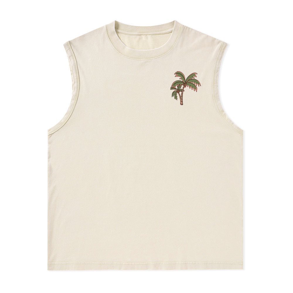 Freeleaf Vacation Unisex Washed Tank Tops