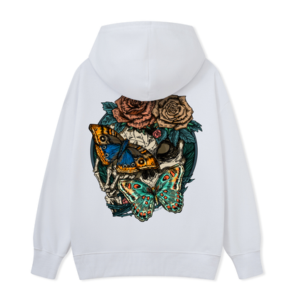 Floral Skull Hoodie