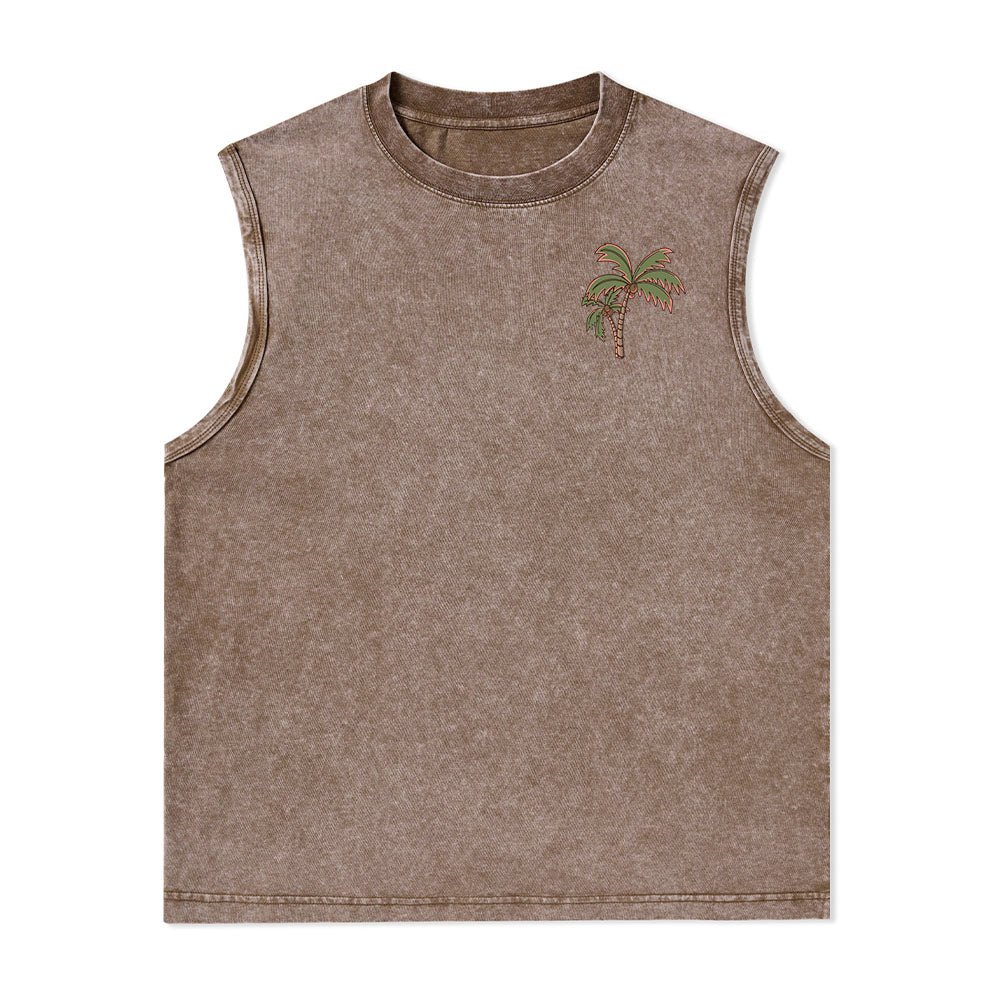 Freeleaf Vacation Unisex Washed Tank Tops
