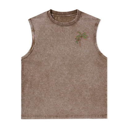 Freeleaf Vacation Unisex Washed Tank Tops