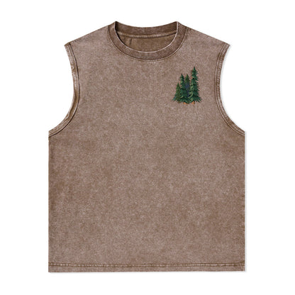 Freeleaf Adventure Awaits Unisex Washed Tank Tops