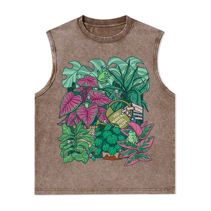 Freeleaf You Make Me Feel Alive Nature Inspired Unisex Washed Tank Tops