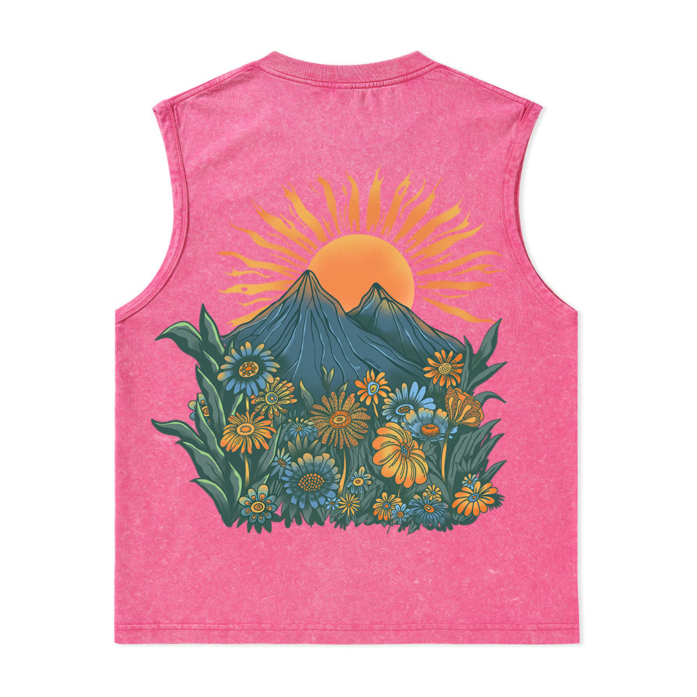 Freeleaf Energy Nature Inspired Unisex Washed Tank Tops