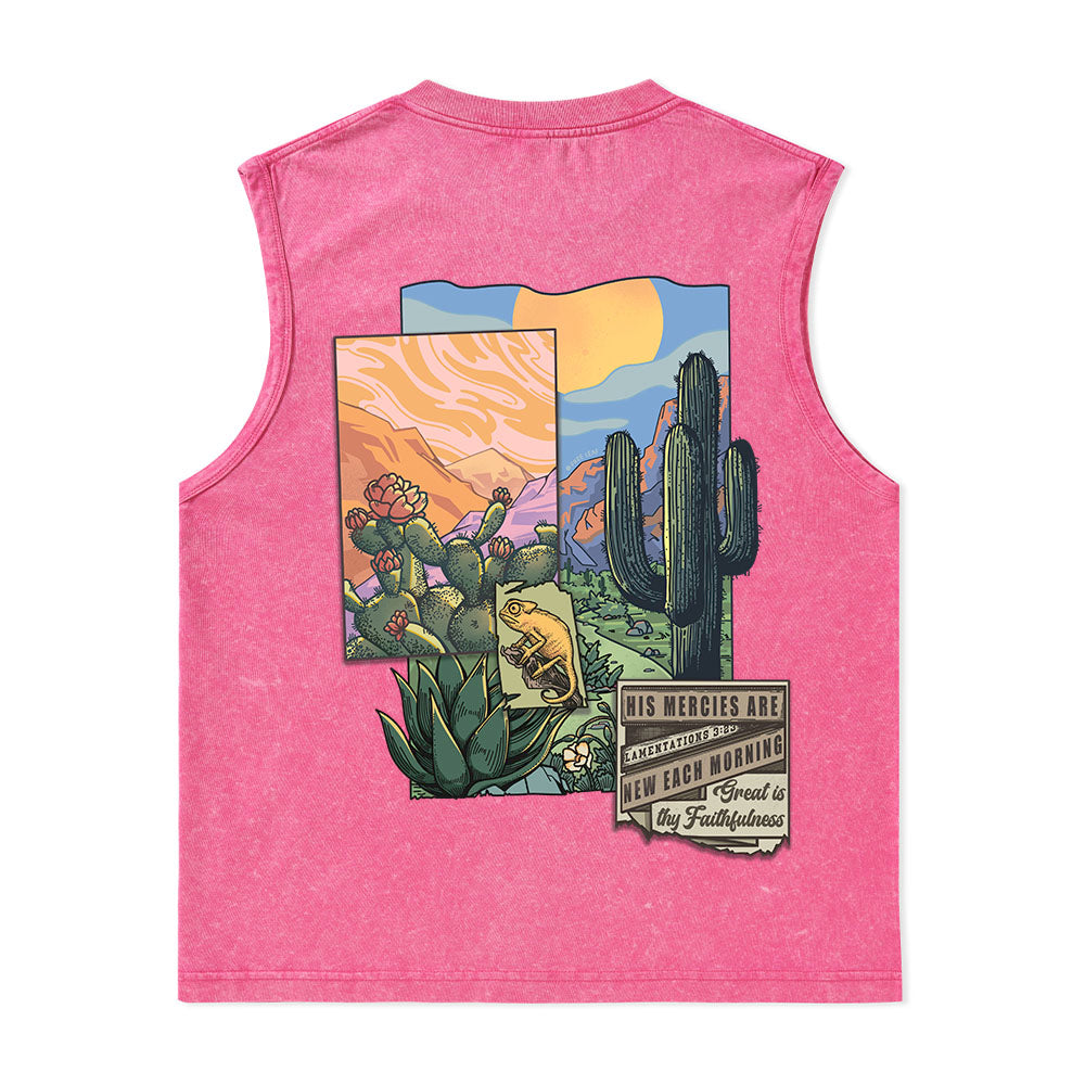 Freeleaf Christian Unisex Nature Inspired Washed Tank Tops