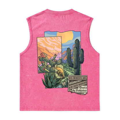Freeleaf Christian Unisex Nature Inspired Washed Tank Tops