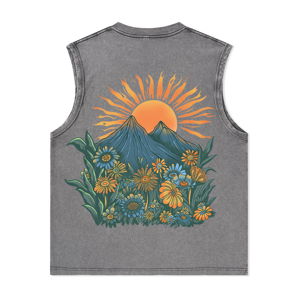 Freeleaf Energy Nature Inspired Unisex Washed Tank Tops