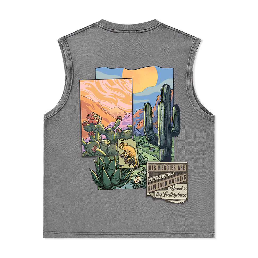 Freeleaf Christian Unisex Nature Inspired Washed Tank Tops