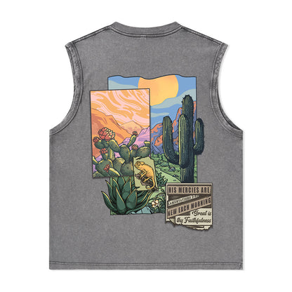 Freeleaf Christian Unisex Nature Inspired Washed Tank Tops