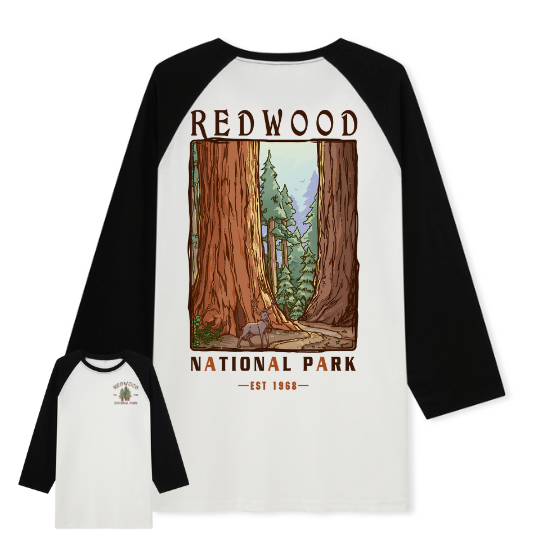 Elk Walk Raglan Long Sleeve Top