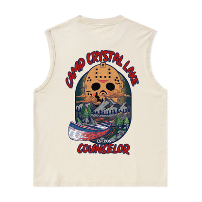 Freeleaf Camp Crystal Lake Unisex Washed Tank Tops