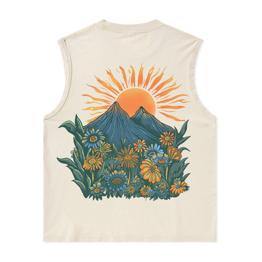 Freeleaf Energy Nature Inspired Unisex Washed Tank Tops