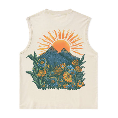 Freeleaf Energy Nature Inspired Unisex Washed Tank Tops
