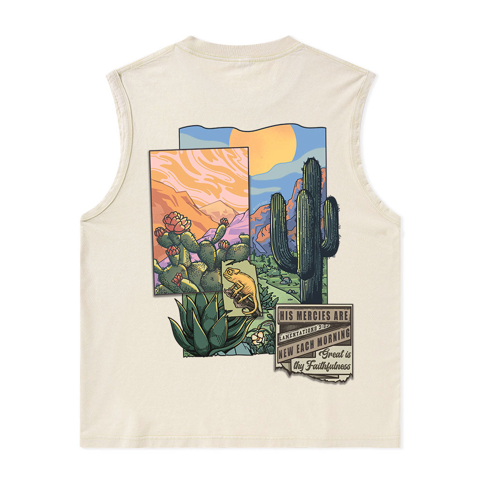 Freeleaf Christian Unisex Nature Inspired Washed Tank Tops