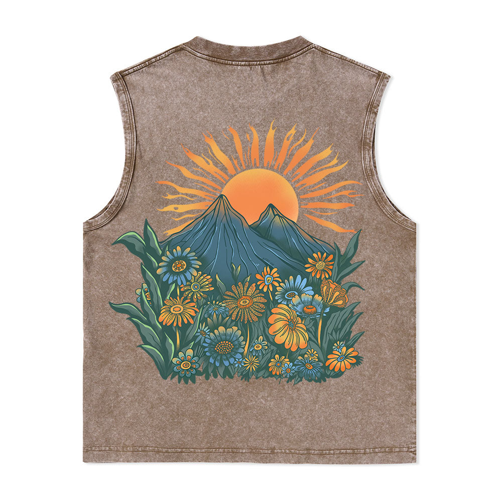 Freeleaf Energy Nature Inspired Unisex Washed Tank Tops