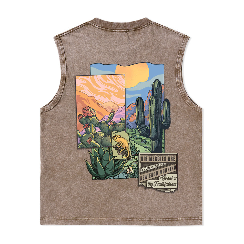 Freeleaf Christian Unisex Nature Inspired Washed Tank Tops