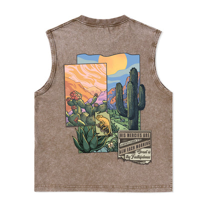 Freeleaf Christian Unisex Nature Inspired Washed Tank Tops