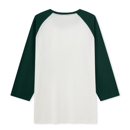 Freeleaf Golden Glow Unisex Nature Inspired Raglan Sleeve Top