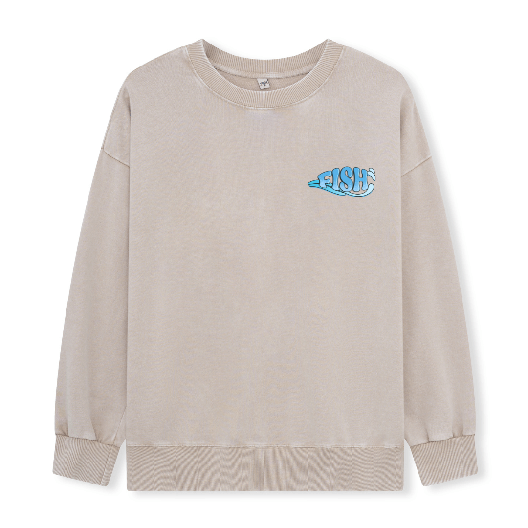 Born To Fish Washed Sweatshirt