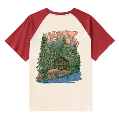 The Vicissitudes Of Time Raglan Short Sleeve Top