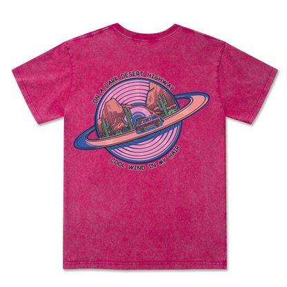 On A Dark Desert Highway Washed Tee