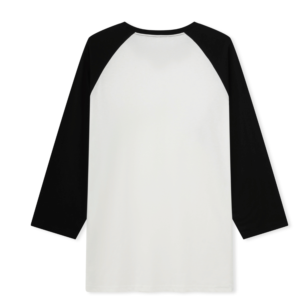 Santa Claus Surfing Front-printed Raglan Long Sleeve Top
