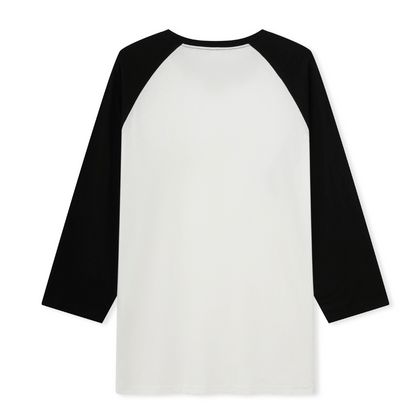 Santa Claus Surfing Front-printed Raglan Long Sleeve Top