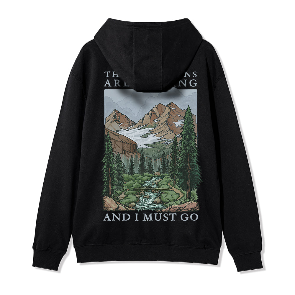 Freeleaf The Mountains Are Calling Unisex Fleece Full-Zip Hoodie