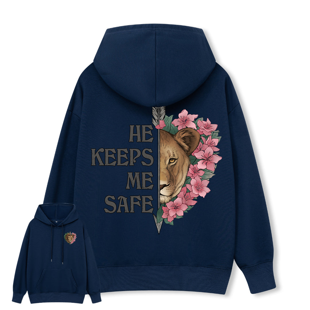 Freeleaf Wild at Heart Love Untamed Unisex Back-printed Hoodie