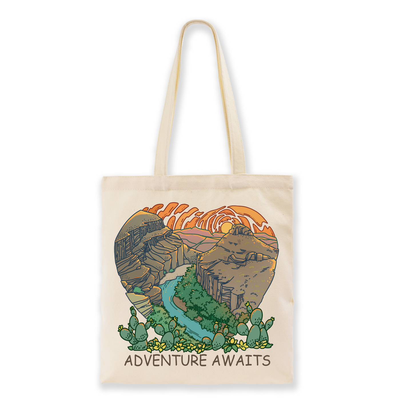 freeleaf-heart-of-adventure-big-bend-national-park-scenic-tote-bag