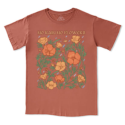 Freeleaf No Rain No Flowers Unisex Tee