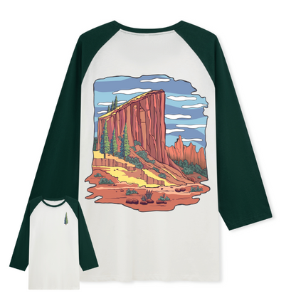 Zion National Park Raglan Long Sleeve Top