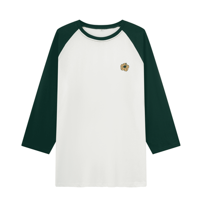 Golden Glow Raglan Long Sleeve Tops