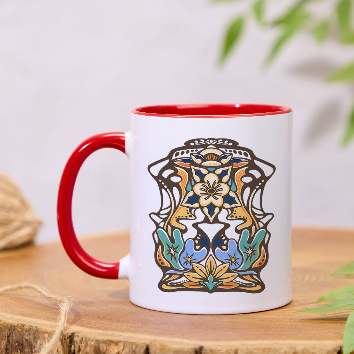 Freeleaf Aquilegia Formosa Colorful Ceramic Mug