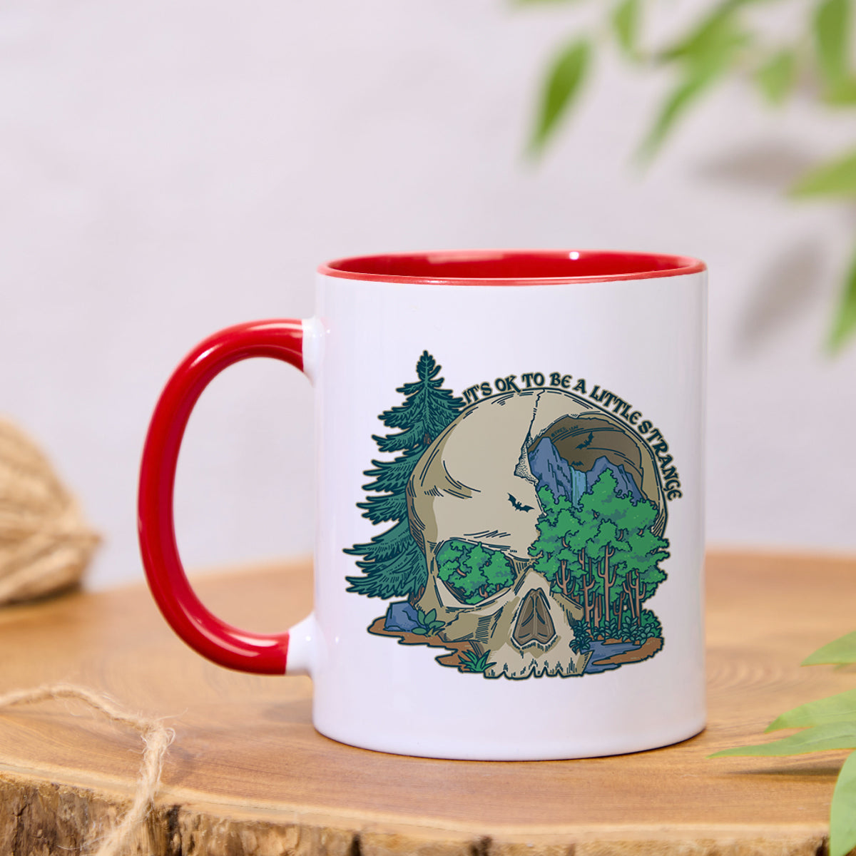 Freeleaf Skull Mountain Colorful Ceramic Mug
