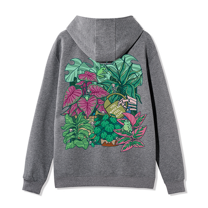 Freeleaf You Make Me Feel Alive Back-printed Unisex Nature Inspired Fleece Full-Zip Hoodie