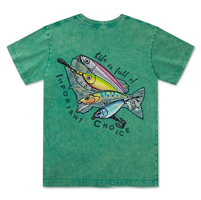 FreeleafLife Is Full Of Important Choices Unisex Washed Tee