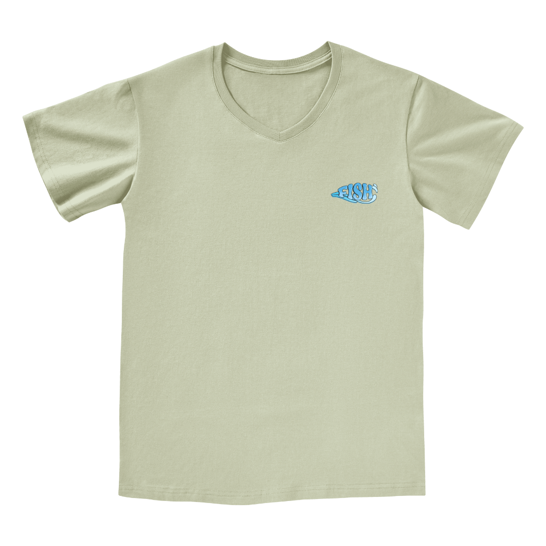 Born To Fish V-neck Tee